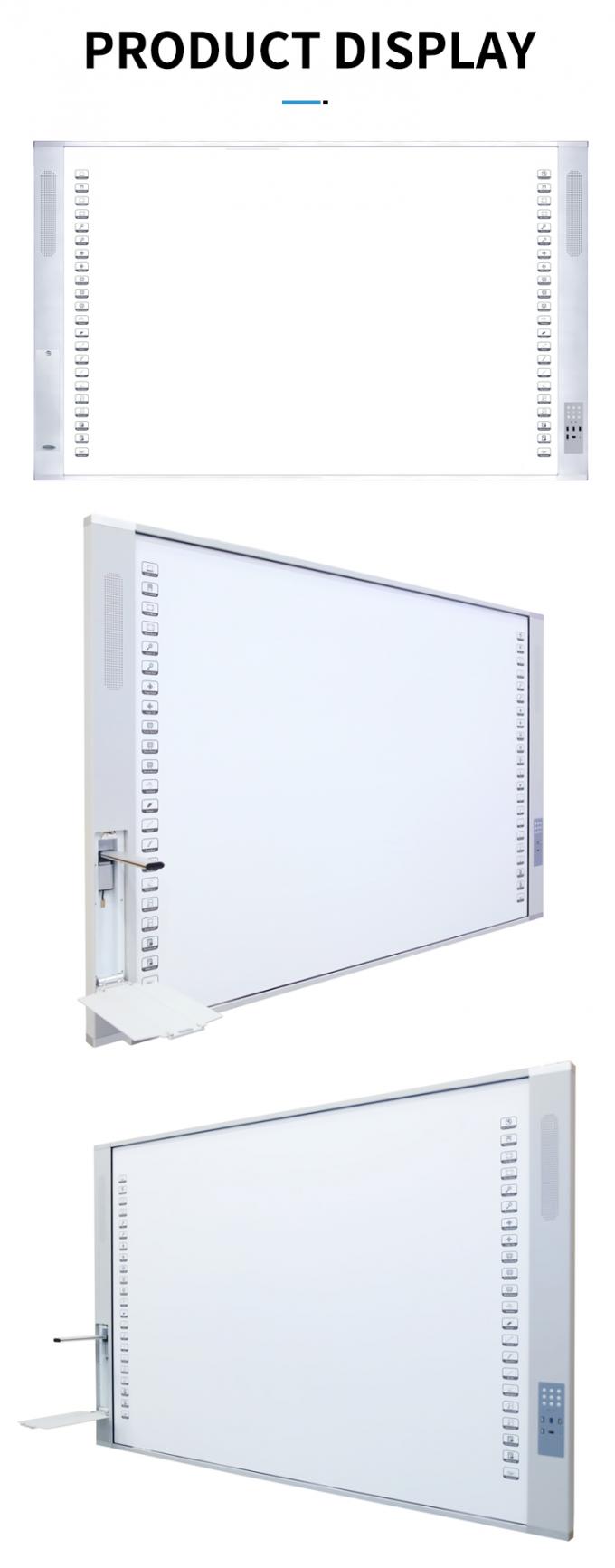 96 inch bảng trắng tương tác di động bảng trắng thông minh với máy chiếu laser 10
