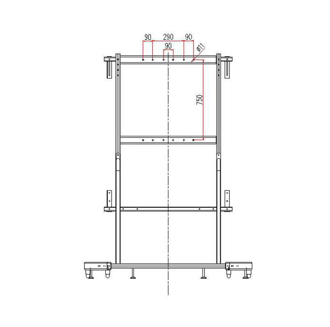 Đứng di động cho bảng trắng tương tác sử dụng với máy chiếu 1