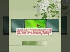 Sản xuất sản phẩm bán nóng màn hình 75 inch ở giữa với bảng đen kết nối bảng trắng bảng xanh cho cuộc họp giảng dạy trường học