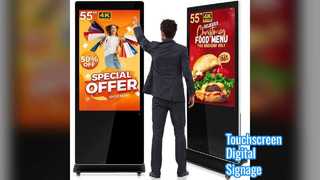 Bảng hiệu kỹ thuật số màn hình cảm ứng 75 inch dành cho bán lẻ