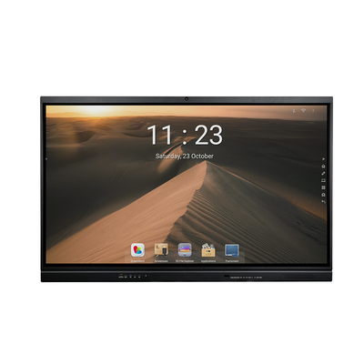 65 Màn hình phẳng tương tác Màn hình cảm ứng thông minh Android 11 với OPS Cam Mic