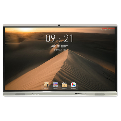 Màn hình phẳng LCD tương tác Màn hình màn hình LED cảm ứng đa điểm 4K Android 11 với khe cắm OPS cho giáo dục
