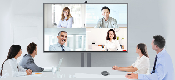 Bảng điều khiển phẳng tương tác thông minh 65 '' 20 điểm Cảm ứng 50000 giờ Trọn đời với tất cả trong một máy tính