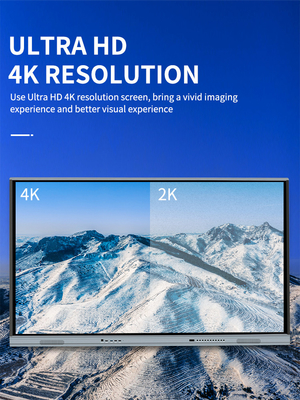 Khung hợp kim nhôm Bức xạ thấp Màn hình cảm ứng kinh doanh 3840 * 2160 Màn hình 4K