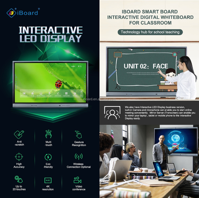 86 Inch All In One Computer màn hình cảm ứng tương tác màn hình truyền hình thông minh màn hình hiển thị thiết bị giảng dạy và họp