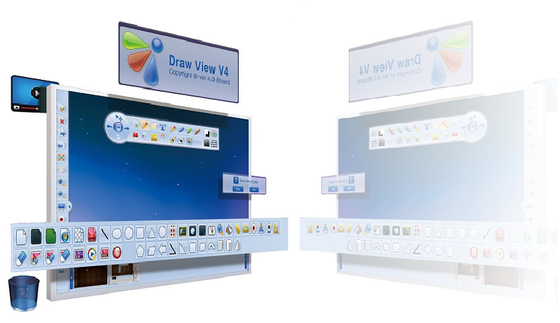 96 Inch Infrared Interactive Whiteboard Touch Screen Smart TV với Máy chiếu cho cuộc họp hoặc giảng dạy