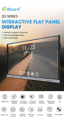 5000Giảm độ tương phản Goolge EDLA được chứng nhận Android 13 IR Touch Dispaly màn hình cảm ứng Whiteboard tương tác