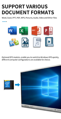 Nhà máy bán buôn màn hình cảm ứng tương tác màn hình phẳng màn hình hiển thị với cảm ứng hồng ngoại và nâng cấp từ xa qua mạng Internet màn hình cảm ứng bảng trắng tương tác màn hình TV