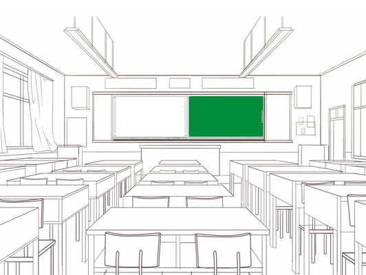 Trường đại học tương tác Smart Black ChalkBoard Whiteboard Greenboard Bảng cảm ứng màn hình 75 86 98 Inch cho giáo dục