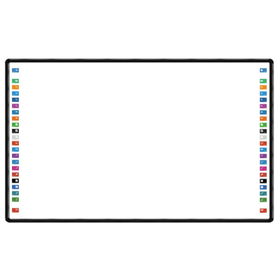 Điều khiển chính xác cao Bảng trắng thông minh tương tác Khung hợp kim nhôm 102 inch