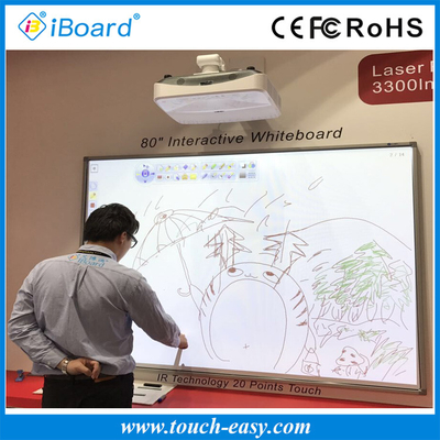 IBoard mạnh mẽ Bảng interactive ẩm làm việc 0% đến 90% Thiết kế ngoại hình đẹp