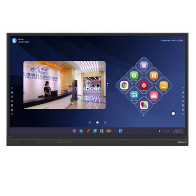 98 inch Interactive Flat Panel Smart Boards cho màn hình văn phòng trường học