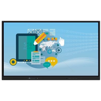 55 65 75 86 Inch màn hình cảm ứng tương tác Whiteboard Android 13 EDLA 40 điểm cảm ứng cho cuộc họp văn phòng lớp học