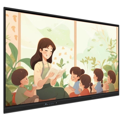 Tất cả trong một bảng tương tác 65 75 86 Inch Media Player Multi Touch IR Point Smart TV Board Cho văn phòng đào tạo