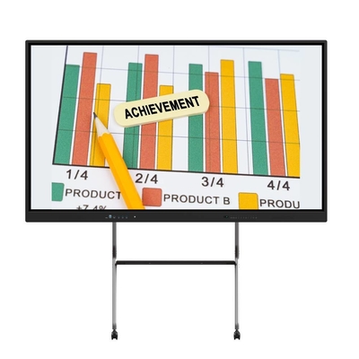 Máy chiếu màn hình phẳng tương tác 4K Infrared Touch Class Office USB HDMI Monitor 65 75 86 Inch Player Video LED Monitor