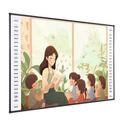 Bảng trắng tương tác hồng ngoại 82 inch với 10 điểm cảm ứng và cổng USB cho lớp học thông minh