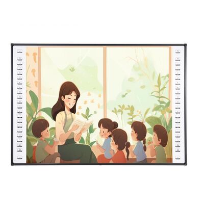 Bảng trắng tương tác hồng ngoại 82 inch với 10 điểm cảm ứng và cổng USB cho lớp học thông minh