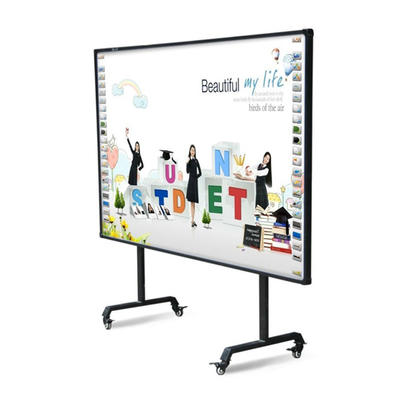 Bảng chiếu tương tác tùy chỉnh kích thước 82 đến 120 Inch Finger Touch Smart Board PC USB kết nối bảng trắng