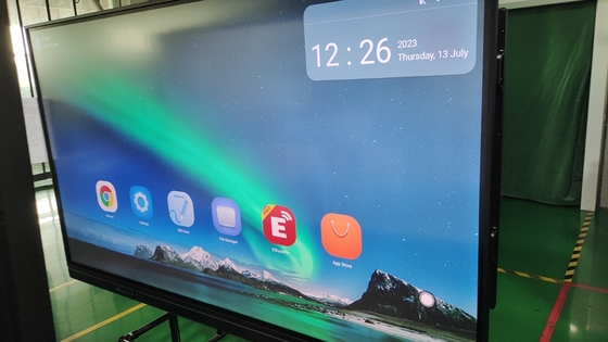 Màn hình cảm ứng tương tác Whiteboard 65 75 86 98 Inch USB HDMI 20 điểm Android 13 8+128G PC OPS Display Cho trường học