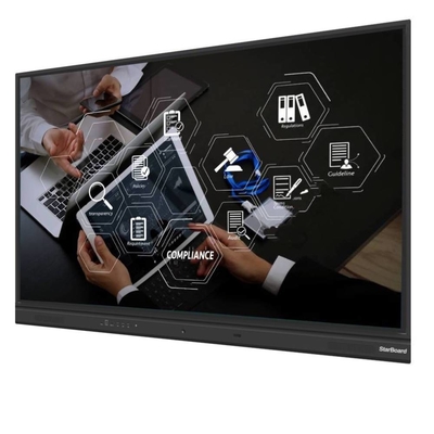 75 86 Inch IR Interactive Whiteboard Finger Touch Digital 4K UHD 3840*2160 Bảng dạy khoa học cho trẻ em