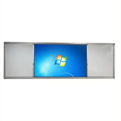 Màn hình cảm ứng đa màn hình phẳng tương tác 75 inch với bảng trắng trượt