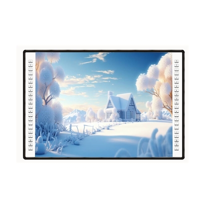 Bảng chiếu tương tác 4K 82 85 102 Inch Side Bar 10 Touch Points USB PC Pen Finger Writing White Board Cho trường học