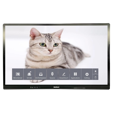 Bảng thông minh LCD có dung lượng cảm ứng 65 inch 4K 3840 * 2160 Kiểm tra kính chống chói không có hệ thống cho TV Trường trung tâm mua sắm