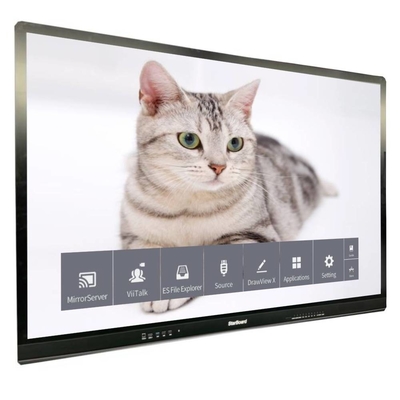 Bảng thông minh LCD có dung lượng cảm ứng 65 inch 4K 3840 * 2160 Kiểm tra kính chống chói không có hệ thống cho TV Trường trung tâm mua sắm