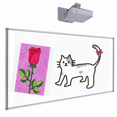 Bảng chiếu tương tác 102 inch với bề mặt nano và 10 điểm chạm cho lớp học