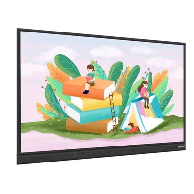 65 75 86 inch 4K Ultra HD Windows OS Smart Board Bàn tường gắn màn hình LCD với giá đỡ di động