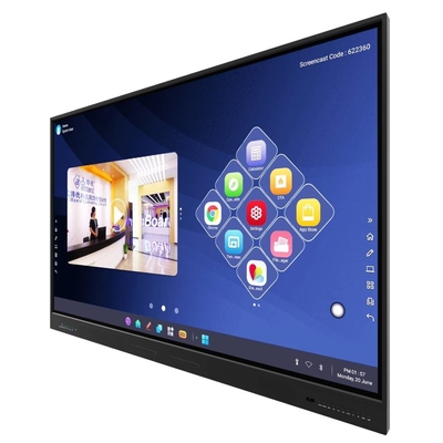 65 75 86 inch 4K Ultra HD Windows OS Smart Board Bàn tường gắn màn hình LCD với giá đỡ di động