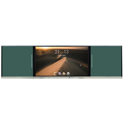 Bảng đen thông minh tương tác với màn hình DLED 75 86 98 inch tùy chọn Bảng trắng / xanh / đen