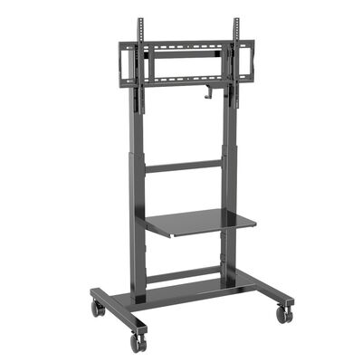 Chân đế bảng trắng tương tác có thể điều chỉnh độ cao, tải trọng 100kg và bánh xe có khóa xoay 360° cho TV 55-86 inch