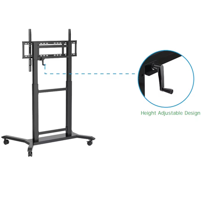 iBoard TV Mobile Cart TV Mount Height Adjustable 42''- 86" màn hình phẳng tương tác Trolley Stand Bracket Floor Stand