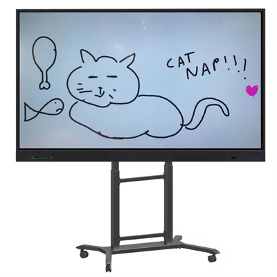 iBoard TV Mobile Cart TV Mount Height Adjustable 42''- 86" màn hình phẳng tương tác Trolley Stand Bracket Floor Stand