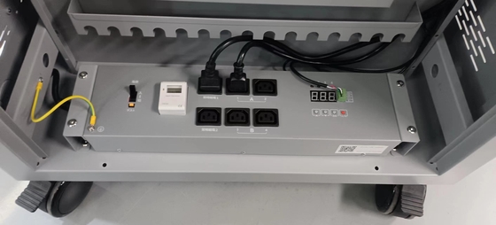 Xe sạc AC Sạc DC Sạc và USB Loại A Loại C Kho lưu trữ iPad Tủ sạc với bánh xe Đẩy xe cho lớp học