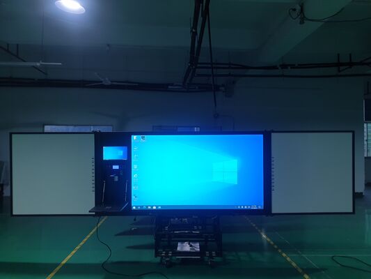 Bảng trắng tương tác cảm ứng hồng ngoại 75'' với hệ điều hành Android và kết nối bảng kép cho giảng dạy thông minh