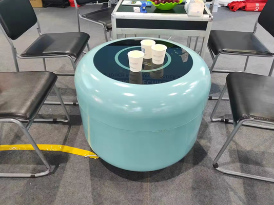 Tủ lạnh di động thông minh X1 Đèn cầm tay với bánh xe toàn cầu Hydraulic Lifting Cover 130L Tủ lạnh Sạc không dây