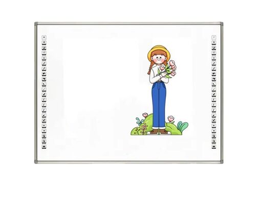 Bảng trắng tương tác hồng ngoại 102 inch với bề mặt Ceramic/Nano và 10 điểm chạm cho lớp học