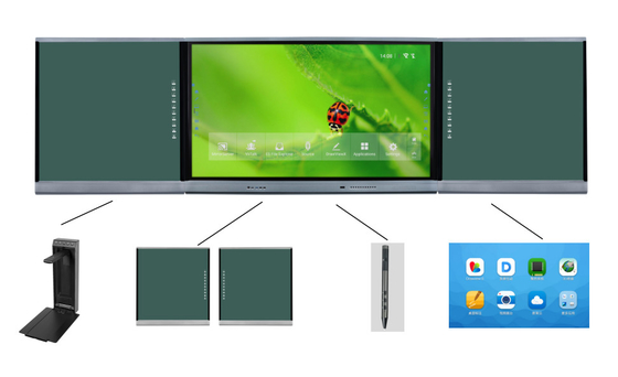 75 inch tương tác Whiteboard & Blackboard hệ thống kép Chalk Writing&Computer Operation cho cuộc họp giảng dạy & đào tạo