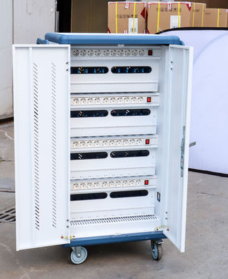 CE AC sạc DC sạc và USB Type-A Type-C kho lưu trữ iPad xe tải sạc điện thoại di động với bánh xe