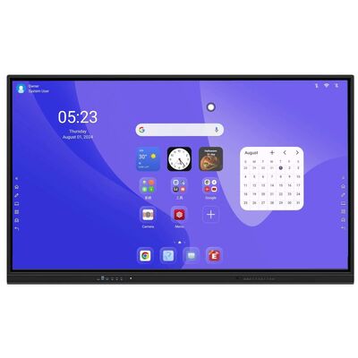 65/75/86 Inch độ phân giải 4K Phân hình phẳng tương tác Bảng bảng thông minh thông minh với Multi-Touch và Android / Windows / Linux / Mac OS