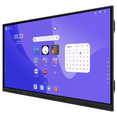 Màn hình màn hình phẳng tương tác, kích thước: 55'/65'/75'/86', khung nhôm ((bộ phủ sơn hoặc bề mặt kim loại), vỏ sau thép, kính nóng, chuyển đổi kỹ thuật số cho lớp học và phòng họp
