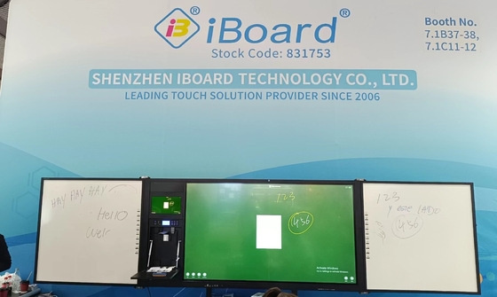 iboard nhà máy trực tiếp 75inch Khóa có thể ghi lại kết nối với nhau Blackboard thông minh Whiteboard tương tác bảng phẳng màn hình tất cả trong một với hỗ trợ đứng