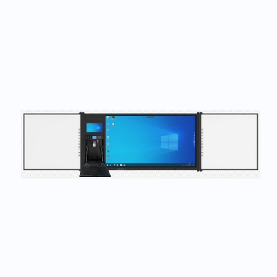 iboard nhà máy trực tiếp 75inch Khóa có thể ghi lại kết nối với nhau Blackboard thông minh Whiteboard tương tác bảng phẳng màn hình tất cả trong một với hỗ trợ đứng