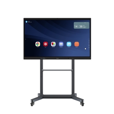 500cd / m2 Độ sáng LCD Smart Board với Android OS 14 và hoặc Màu sắc khung màu đen