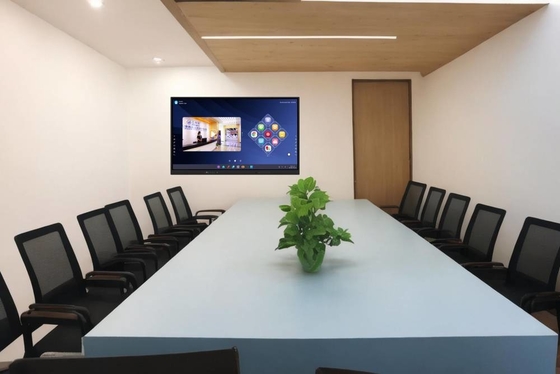 Màn hình màn hình phẳng tương tác, kích thước: 55'/65'/75'/86', khung nhôm ((bộ phủ sơn hoặc bề mặt kim loại), vỏ sau thép, kính nóng, chuyển đổi kỹ thuật số cho lớp học và phòng họp