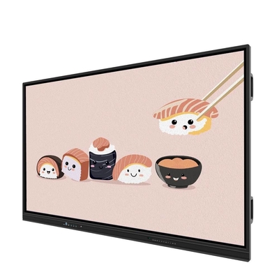 Màn hình cảm ứng tương tác màn hình 65 inch Android WIN All In One Camera Mic 50 điểm cảm ứng Ai chức năng văn bản bút viết với phần mềm cho văn phòng cuộc họp trường học