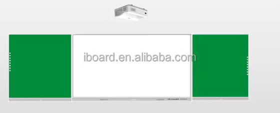 Sản xuất sản phẩm bán nóng màn hình 75 inch ở giữa với bảng đen kết nối bảng trắng bảng xanh cho cuộc họp giảng dạy trường học