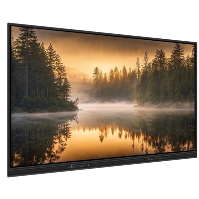 Phân hình phẳng tương tác Bức tường 98 Inch Android PC Không dây chia sẻ màn hình Wifi Recorder ngắn loa Inbuilt For Education Kids Office Meeting Room